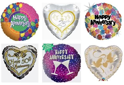 WEDDING ANNIVERSARY 25TH Anniversary Happy 50th Hearts Doves Foil Mylar Balloons $2.95 - PicClick