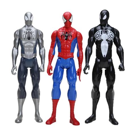 12" 30CM Marvel the avengers Black Suit Spiderman Spider man Action ...