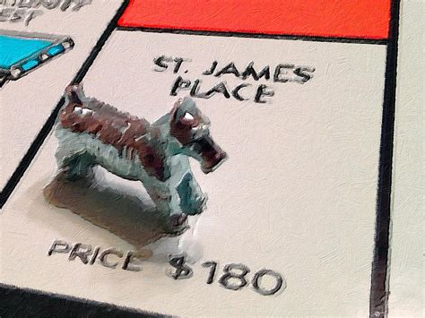 Monopoly Board Custom Painting St James Place Painting by Tony Rubino - Fine Art America