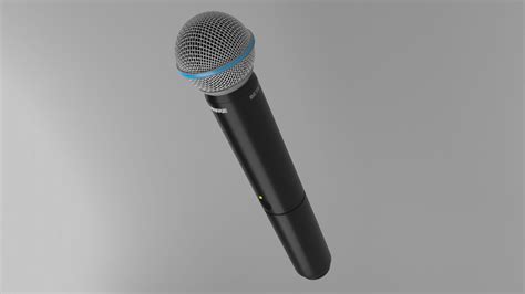 Shure Beta 58A wireless 3D Model $39 - .ma .unknown .fbx .obj - Free3D