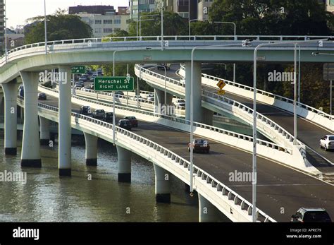 Riverside Expressway and Brisbane River Brisbane Queensland Australia ...