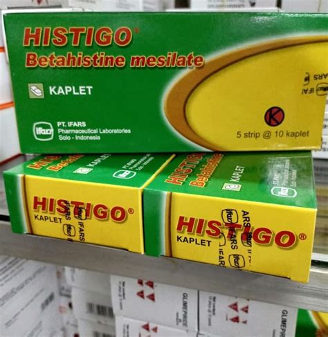 Obat Histigo 6 Mg Betahistine Mesylate Kegunaan Harga Efek Samping ...