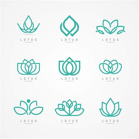 Premium Vector | Lotus flower logo