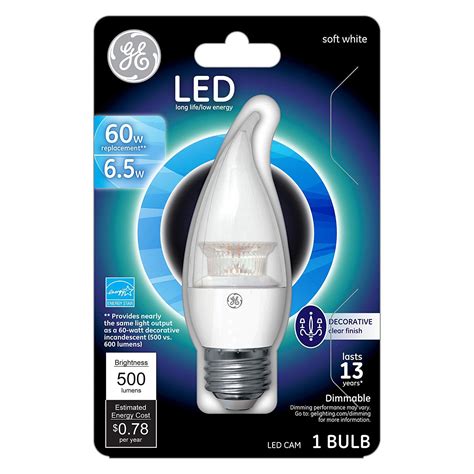 LED Bulbs Tools & Home Improvement GE Lighting 6.5-Watt Soft White 60 ...