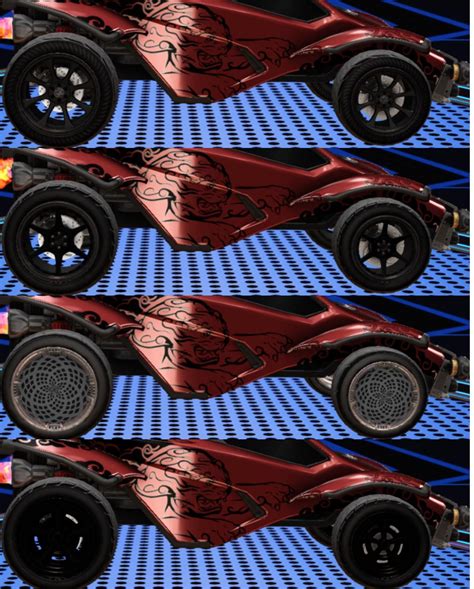 another bunch of black wheels on octane (comparision) : r/RLFashionAdvice