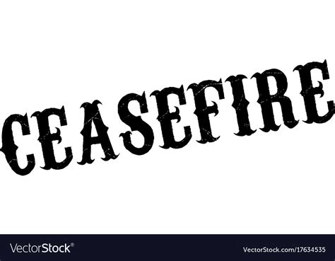 Ceasefire rubber stamp Royalty Free Vector Image