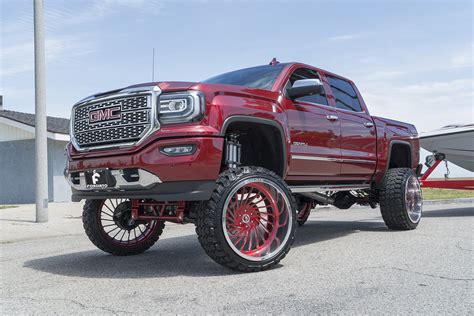 High Life Red Lifted GMC Sierra Denali — CARiD.com Gallery