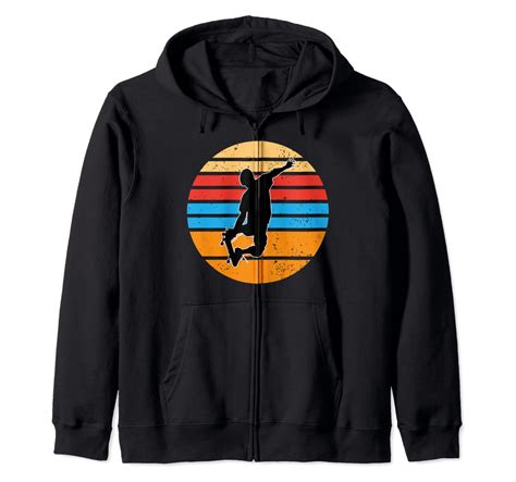 Amazon.com: Skateboard Vintage Retro Design Skater Zip Hoodie: Clothing