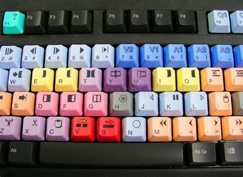 Teclado colorido foto de stock. Imagem de tecnologia, letras - 92320