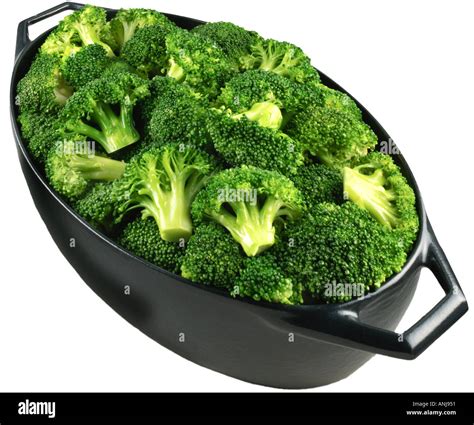 BROCCOLI ON WHITE Stock Photo - Alamy