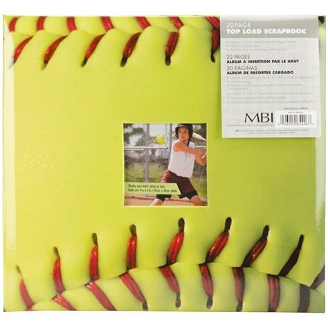 Sports Softball Scrapbook Album | Scrapbook album, Hobby, Scrapbook