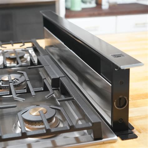 GE 36-in Telescoping Stainless Steel Downdraft Range Hood in the Downdraft Range Hoods ...