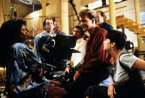 On the set of "Ghost", 1990. L to R: Whoopi Goldberg, director Jerry ...