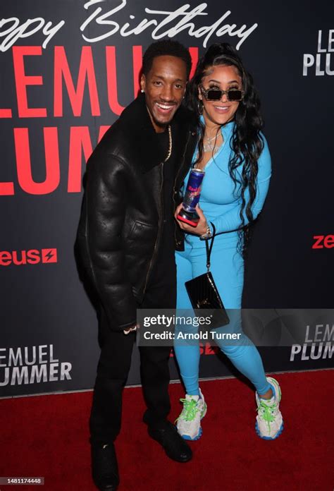 Lemuel Plummer and Natalie Nunn attend Lemuel Plummer's Birthday... News Photo - Getty Images