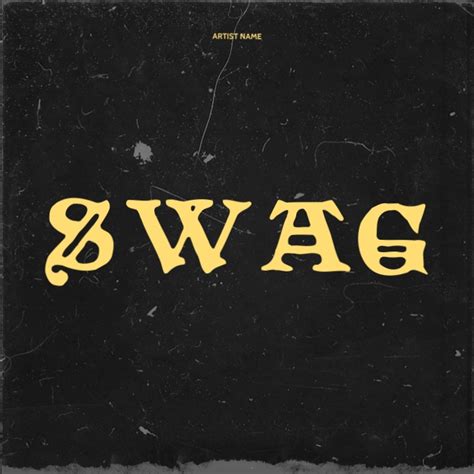 SWAG. Black yellow album cover Template | PosterMyWall