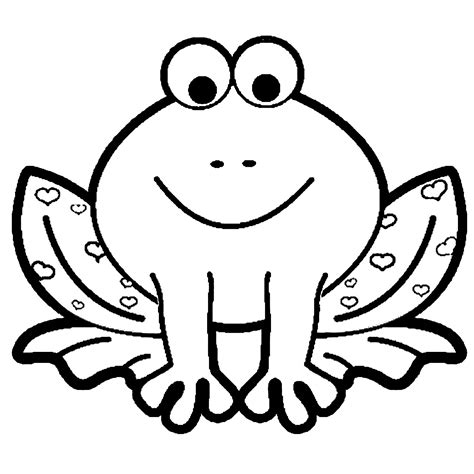 Free Frog Coloring ‡ Hearts to Print 7349 free frog coloring. - Frog ...