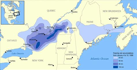 1998 Ice Storm Map • Mapsof.net