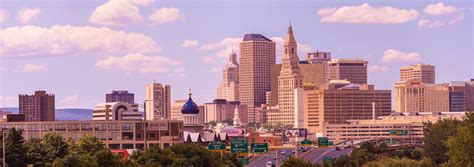 Hartford skyline from I-91 South - Jack McConnell Photography