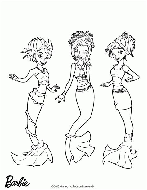 barbie dreamtopia mermaid coloring pages - Clip Art Library