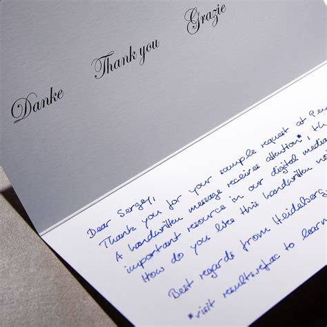 Handwritten Thank-You Note 400 with hand-addressed envelopes