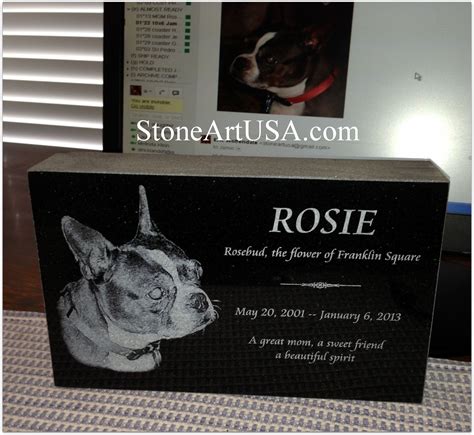 10"x6"x2" granite pet memorial marker by StoneArtUSA.com ... New Ideas ...