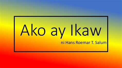 Ako ay ikaw