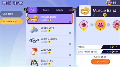 Pokémon Unite held items and battle items – descriptions, uses, and tier list