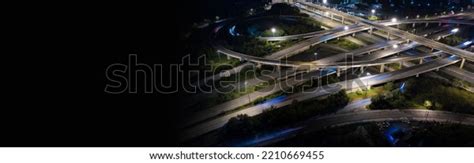 Aerial View Road Interchange Highway Intersection Stock Photo 2210669455 | Shutterstock