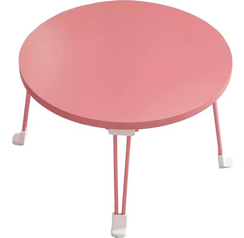 Amazon.com - SJIOUEOT Folding Coffee Table, Round Dining Table, Simple Desk Table/Study Table ...