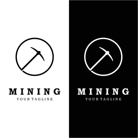 mining logo icon vector 28216657 Vector Art at Vecteezy