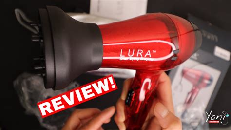REVIEW LURA Travel Hair Dryer with Diffuser and Concentrator - Mini Blow Dryer with Dual Voltage ...