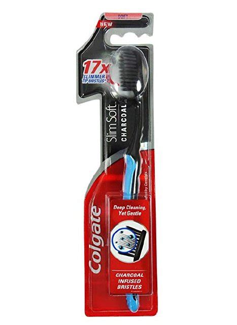 Colgate Toothbrush Slim Soft Charcoal | NZ Online Chemist