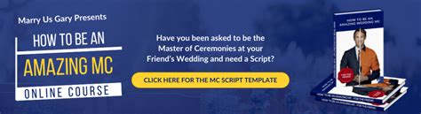 MC Script - Best Marriage Celebrant Blue Mountains