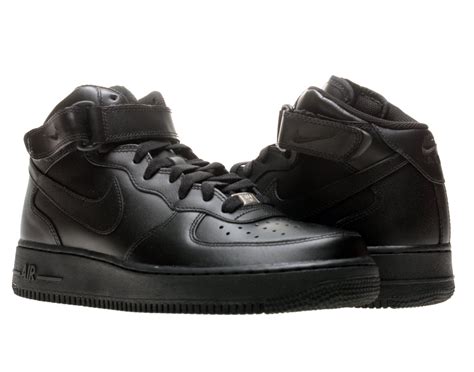 Nike Air Force 1 Mid '07 Black/Black 315123-001 - Walmart.com