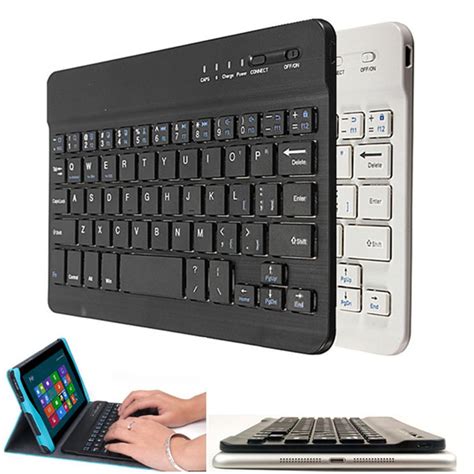 Ultra Slim clavier aluminium sans fil bluetooth pour IOS Android PC For Windows pour Ipad Air 3 ...