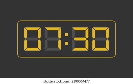 55 7:30 Digital Clock Images, Stock Photos, 3D objects, & Vectors ...