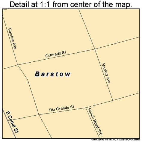 Barstow Texas Street Map 4805720