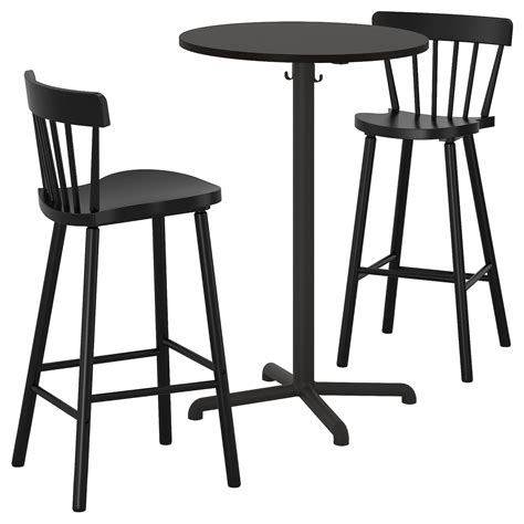 STENSELE / NORRARYD Bar table and 2 bar stools - anthracite anthracite, black - IKEA