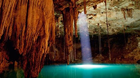 Download Light Nature Cave HD Wallpaper