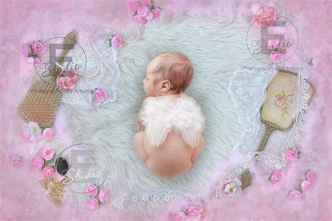 Baby girl pink background newborn announcement photo | Etsy in 2021 | Baby backdrop, Baby ...