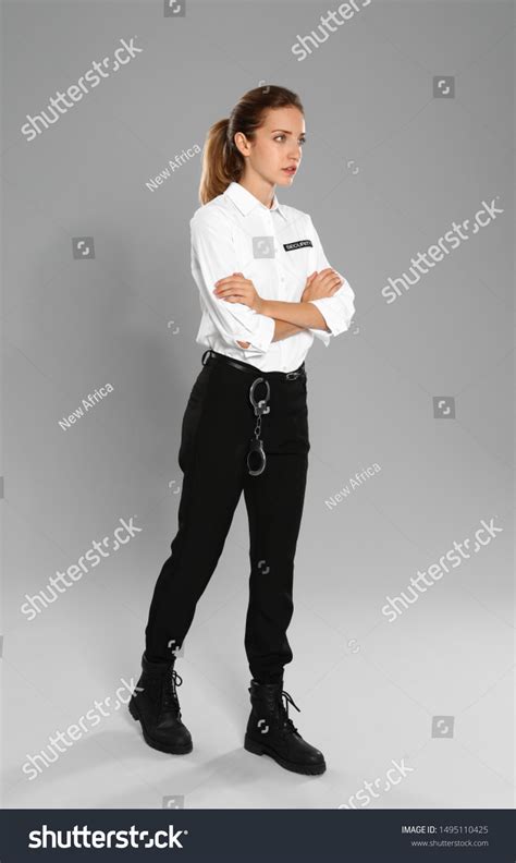 Female Security Guard Uniform On Grey Stock Photo 1495110425 | Shutterstock