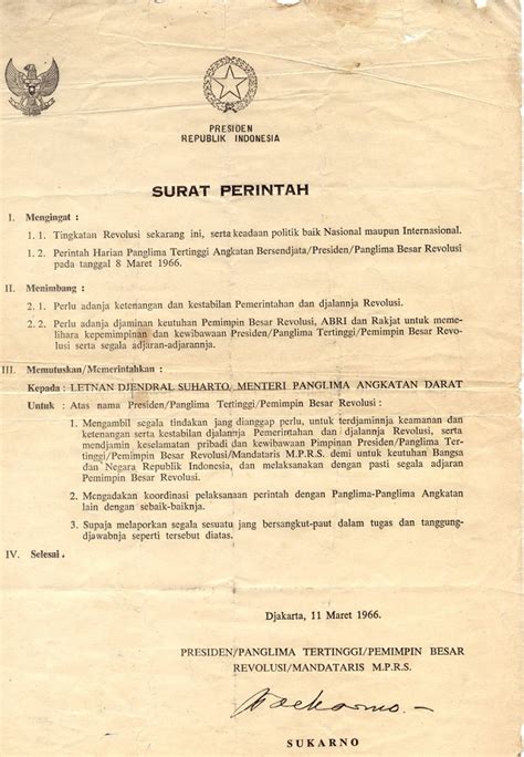 Today in Indonesian History (11 March 1966): Supersemar | Indonesia Investments