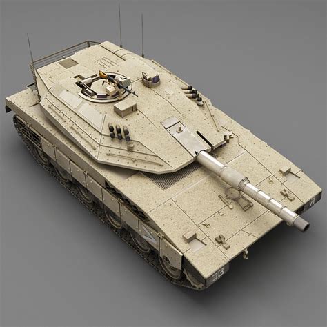 3D Model Of Tank Merkava Mk4 - 3D Model | Tanks military, 3d model, Tank