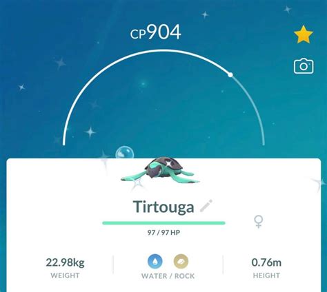 SHINY TIRTOUGA Pokemon Go, Video Gaming, Video Games, Others on Carousell