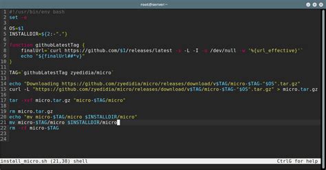 Micro - A Modern Terminal Based Text Editor with Syntax Highlighting