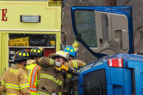 Firefighters free man from overturned SUV in West Manheim crash