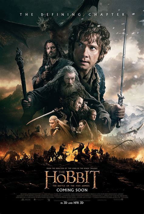 Hobbit Battle Of Five Armies Movie Poster