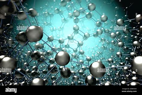 Chemical Structure. Molecules and chemical bonds. 3d illustration Stock Photo - Alamy