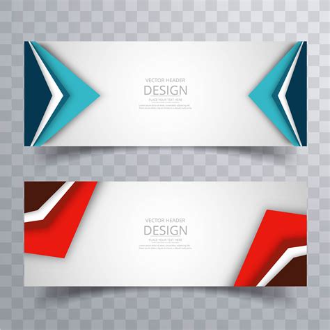 Modern colorful bright headers set design 235338 Vector Art at Vecteezy