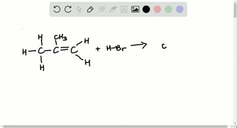 SOLVED:Reaction of 2-methylpropene with HBr might, in principle, lead ...